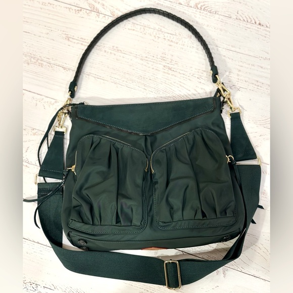 MZ Wallace Thompson Hobo In Mallard With A Jerry Tassel In Mallard Nubuck - Picture 3 of 16